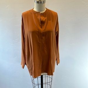 Vince Silk Blouse Sz M